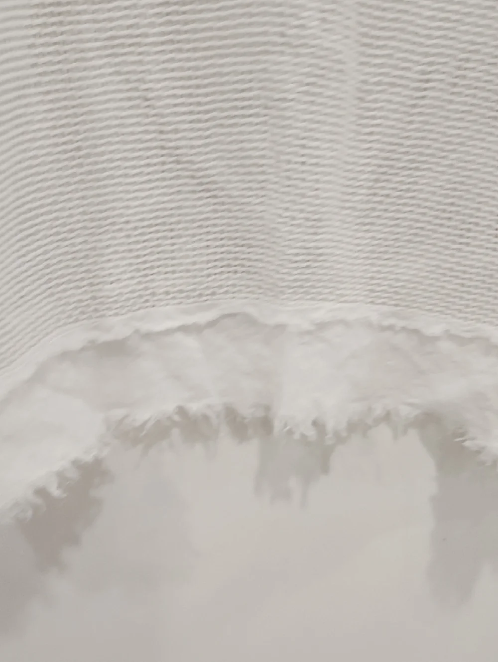 White Open Weave Women's Blouse - Lightweight Knit Top - Picture 4 of 7